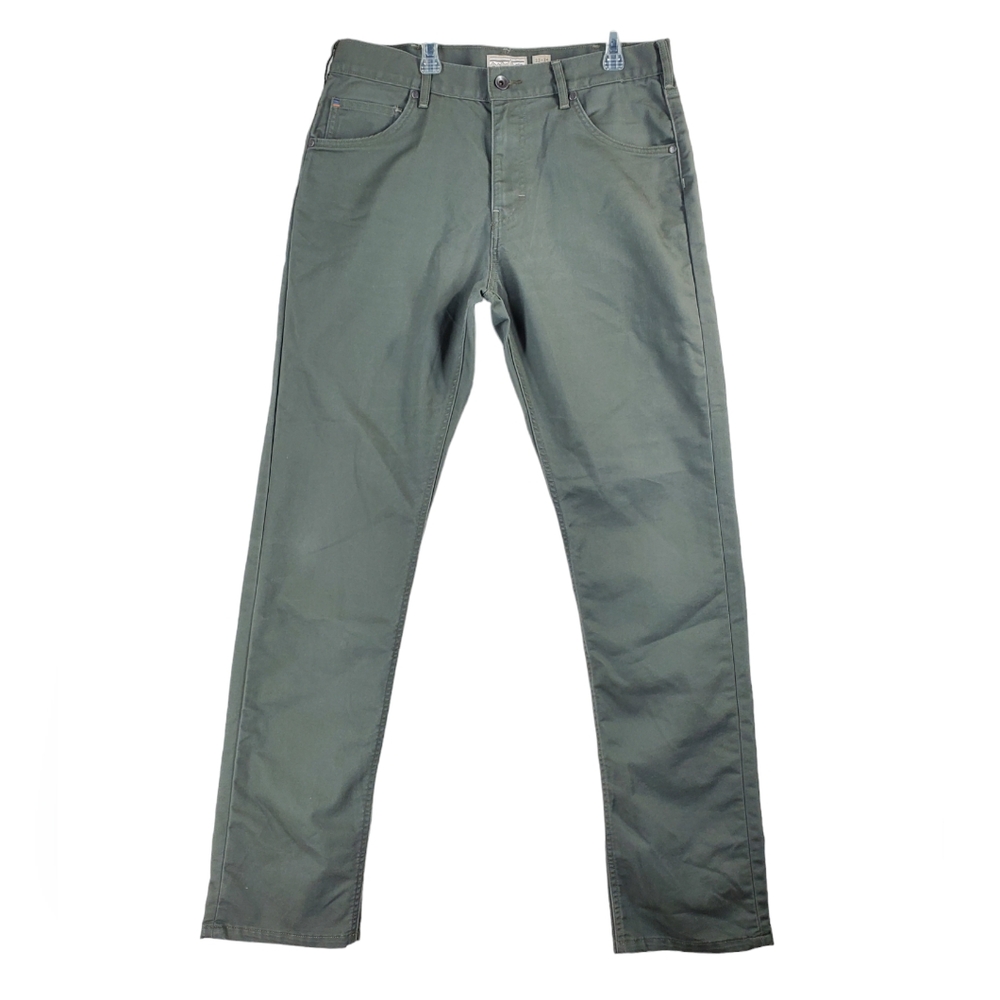 Patagonia Performance Twill Jeans Mens 33x34 Organic Cotton Straight Leg Green